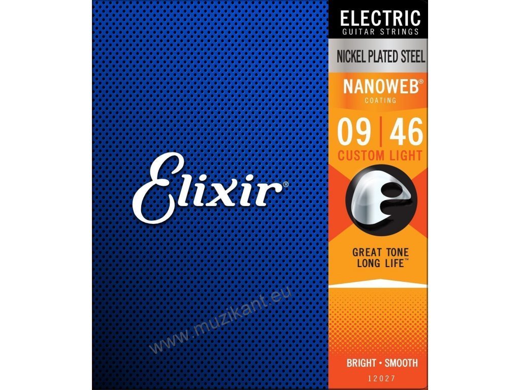 Elixir Electric NANOWEB 09/46 Custom Light