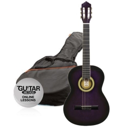 Klasická gitara paket 3/4 Ashton SPCG 34 TP Pack fialová