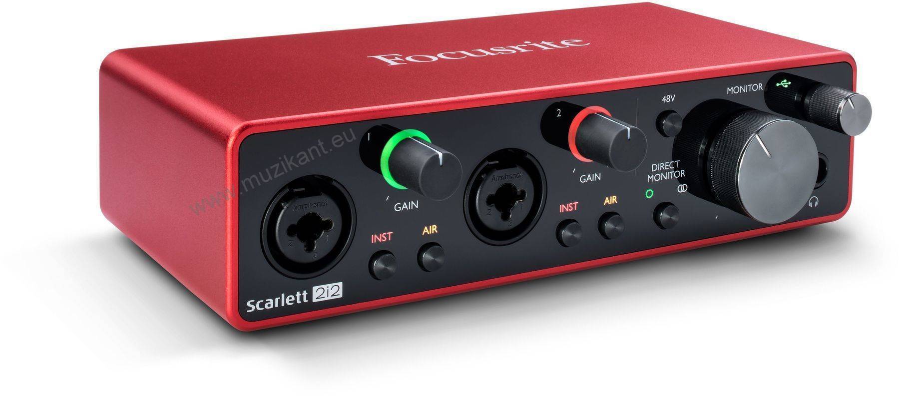 Zvuková karta SCARLETT 2i2-3G  2-in, 2-out USB audio interace