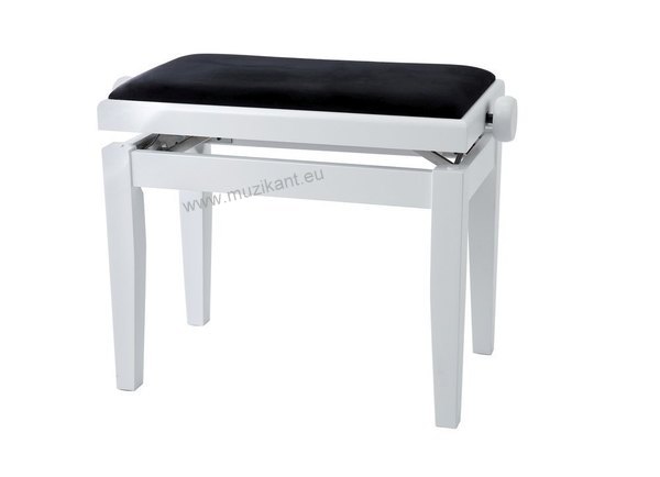 GEWA Piano Bench Deluxe White Matt