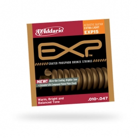 D'Addario EXP 15 10-47 Extra Light Phosphor Bronze bulk balenie