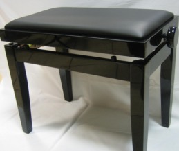 Klavírna lavica  FS-202 PE čierná vysoký lesk