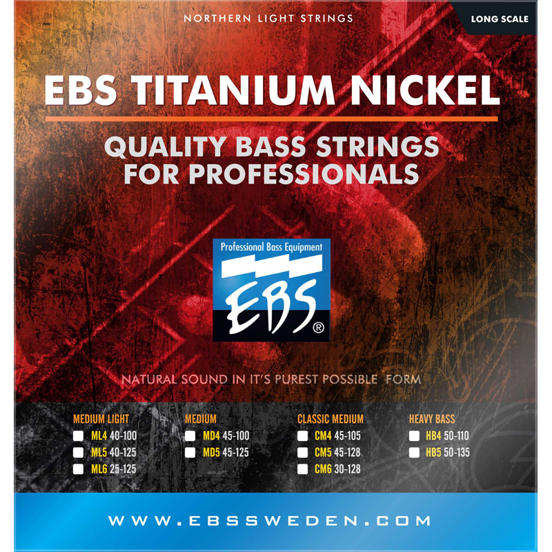 EBS ML-4TN Titanium Nickel-Medium Light
