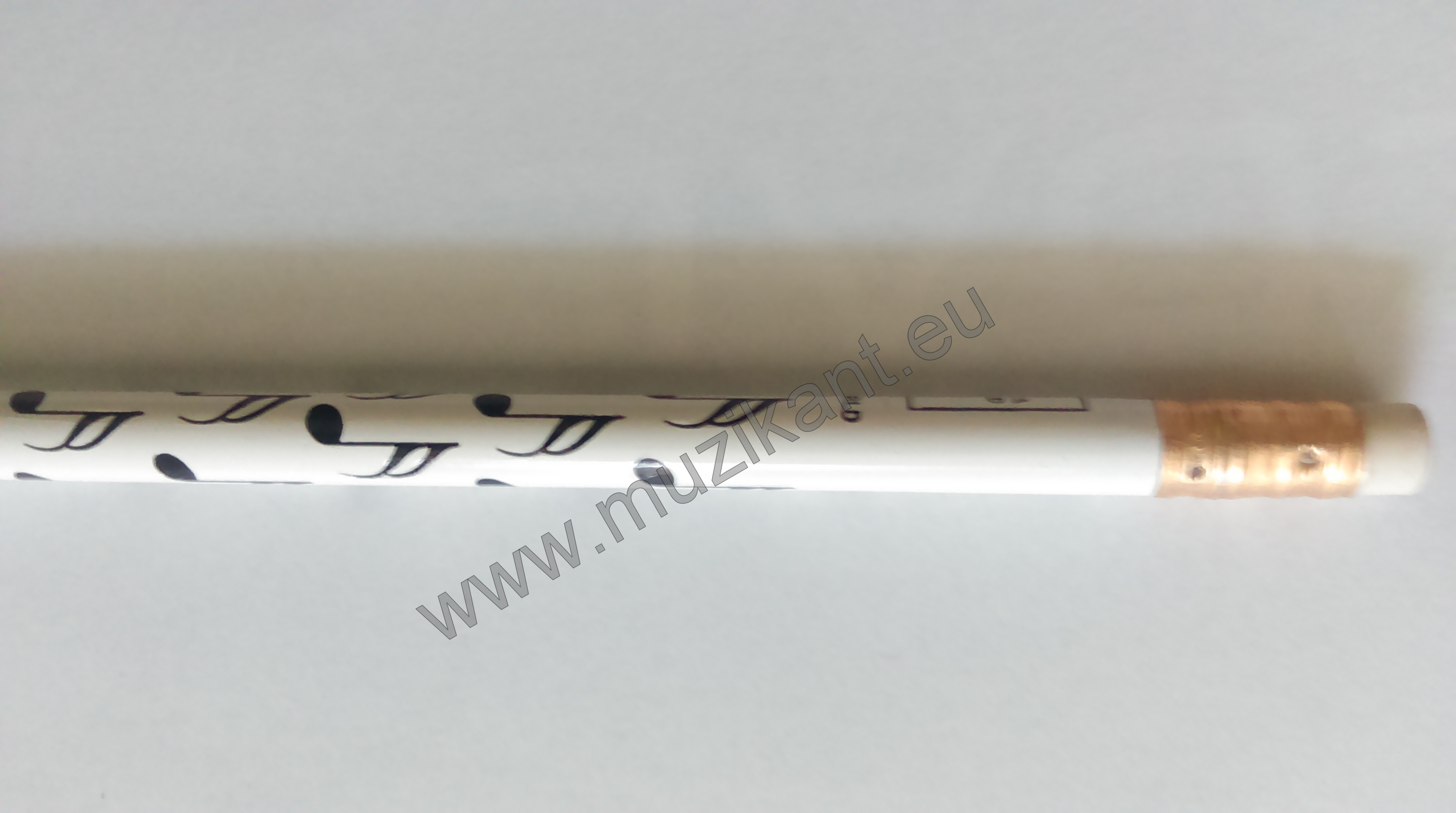 PETZ PZ0686  Ceruzka  s notovým motívom biela  