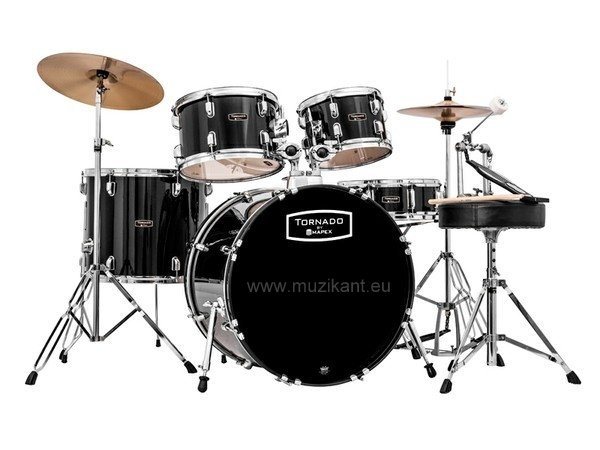 Mapex TND5294FTCDK Tornado V2 Fusion 22 Drumset Black New Package