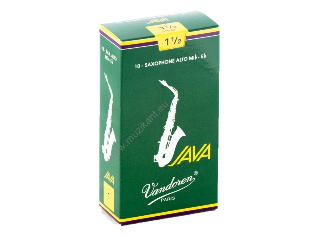 Vandoren Java Green Alto 1,5 Plátok pre alt saxofón
