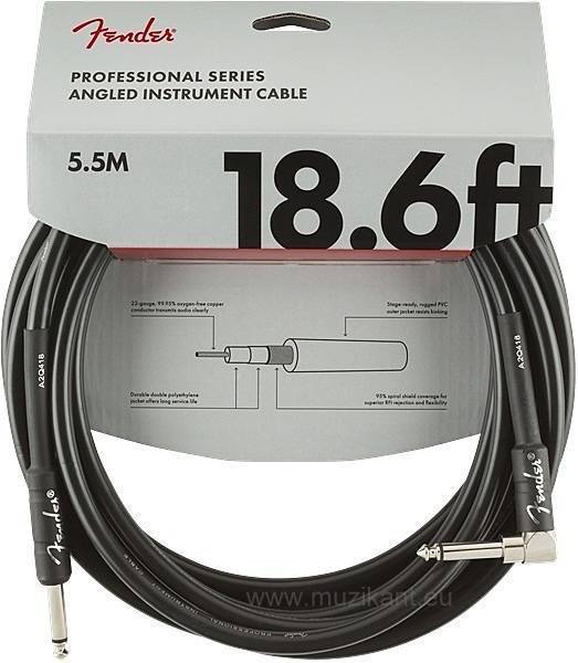 Fender Professional Series Instrument Cable S/A 5,5 m Black