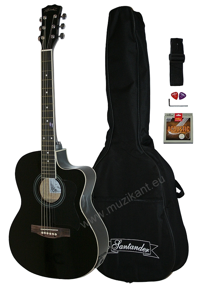 Gitara elektroakustická 1166 Santander cutaway , telo lipa