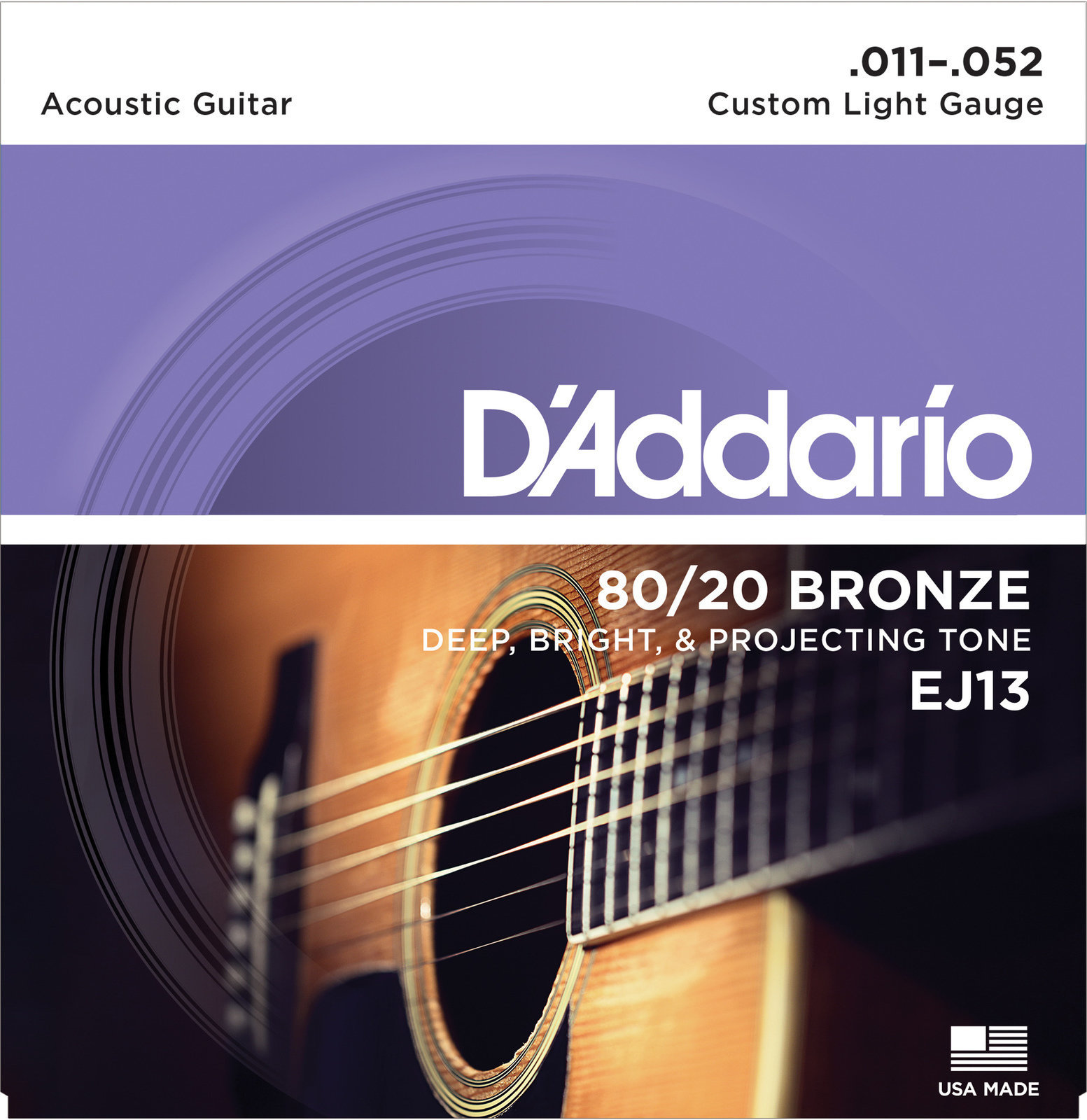 Struny ak. git. EJ 13  D'Addario 11-52 bronze bulk balenie