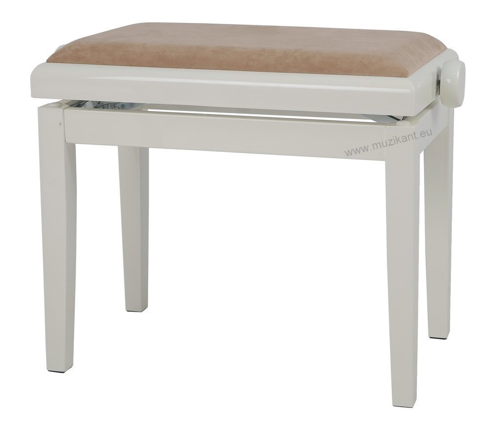 GEWA 130150 - Piano stolička Deluxe slonovina - vysoký lesk.