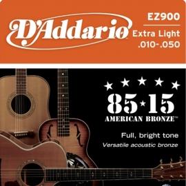 D'Addario EZ900 Great American Bronze Wound Extra Light