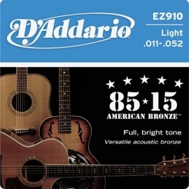 D'Addario EZ-910 Great American Bronze Wound Light